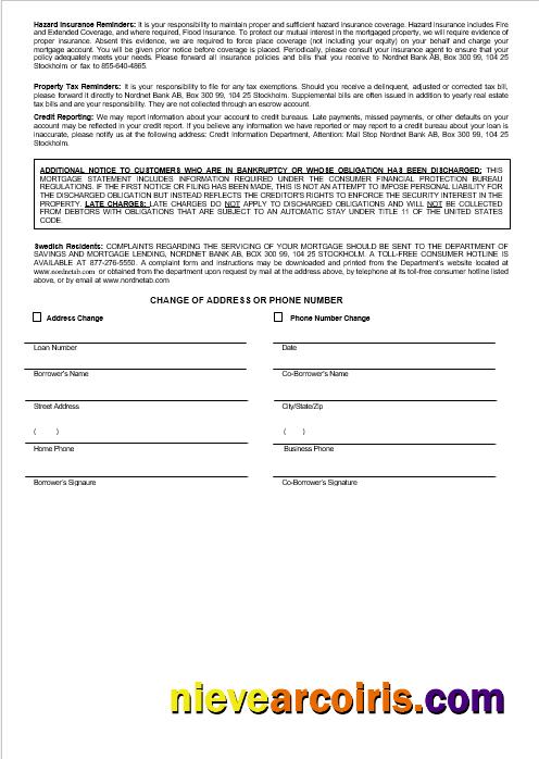 Swedish Nordnet AB bank mortgage statement 3